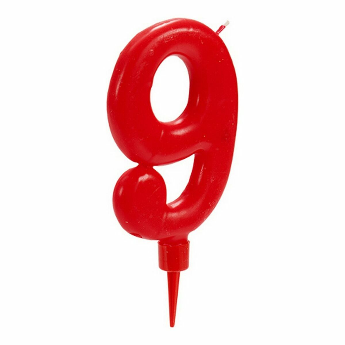 Svijeća Rođendan Crvena Brojevi 9 (12 kom.)